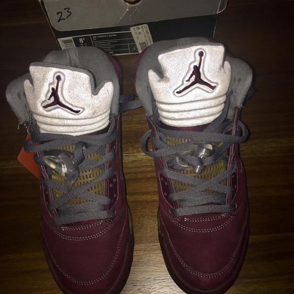 Air Jordan 5 Retro Burgundies - Picture 3 of 8